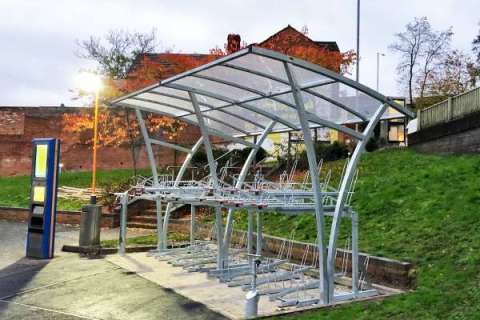Falco West Midlands Trains Cycle Parking Installation