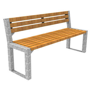 Street Furniture | Seating and Benches | FalcoAcero Seat (Hardwood) | image #1