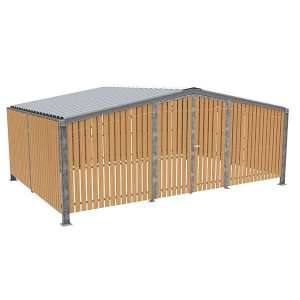 Shelters, Canopies, Walkways and Bin Stores | Cycle Shelters | FalcoLempo Combi Cycle Store | image #1