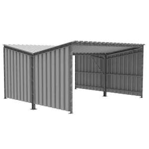 Shelters, Canopies, Walkways and Bin Stores | Cycle Shelters | FalcoLempo Double-Sided Cycle Shelter | image #1