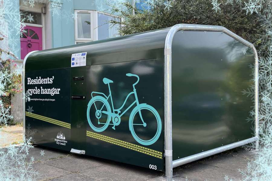 FalcoPod Bike Hangar Winter Maintenance