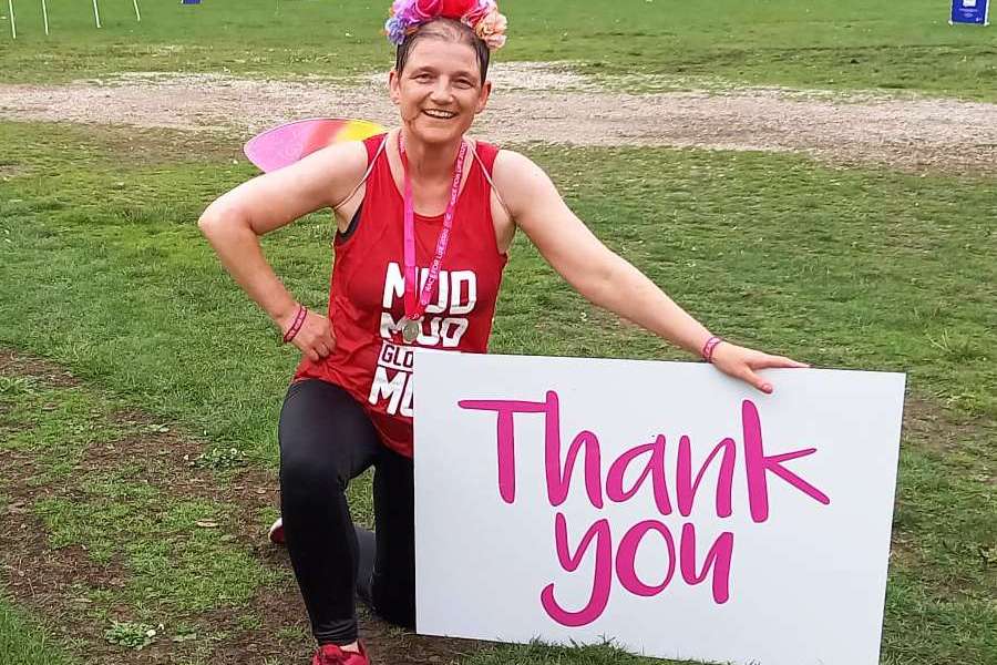 Netty Barlow Cancer Research UK Mud Run