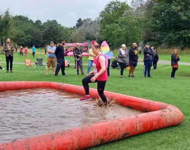 Netty Barlow Cancer Research UK Mud Run