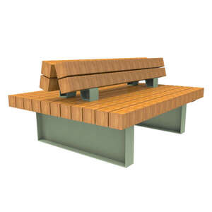 Street Furniture | Seating and Benches | FalcoGlory Double-Sided Sofa with Double Backrest | image #1