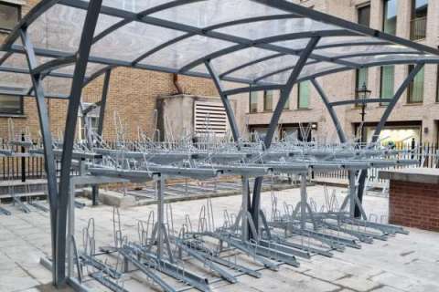 St Barts Hospital Cycle Parking 1