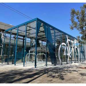 Case Studies | Falco Continues with the Roll-out of Avanti West Coast Rail Cycle Parking Infrastructure with new installations at Stockport and Carlisle Stations | image #1 | Stockport Station Cycle Hub