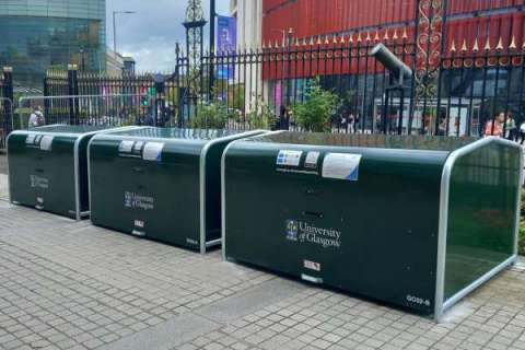 University of Glasgow Cycle Parking Bike Hangars