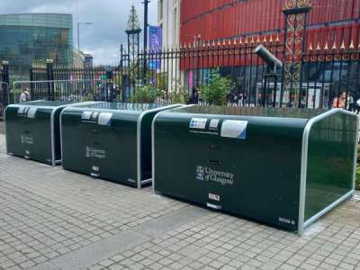 University of Glasgow Cycle Parking Bike Hangars