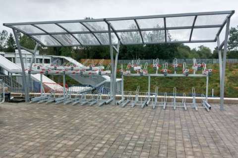 two-tier cycle parking