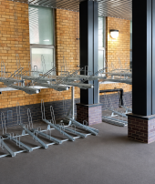 two-tier cycle parking