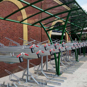 Case Studies | Two-Tier Cycle Parking for Rickmansworth Station | image #1 | Two-Tier Cycle Parking at Rickmansworth Underground Station
