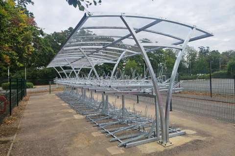 Long Road Sixth Form College Cycle Shelter