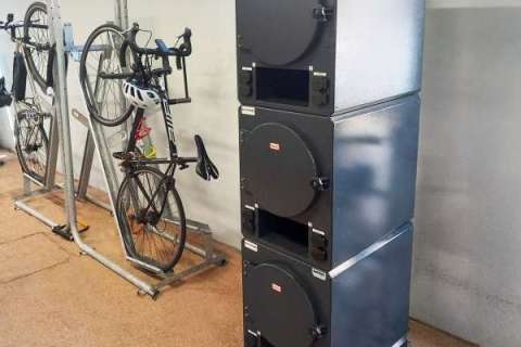 Fire and Explosion Resistant e-Bike Battery Charging Locker