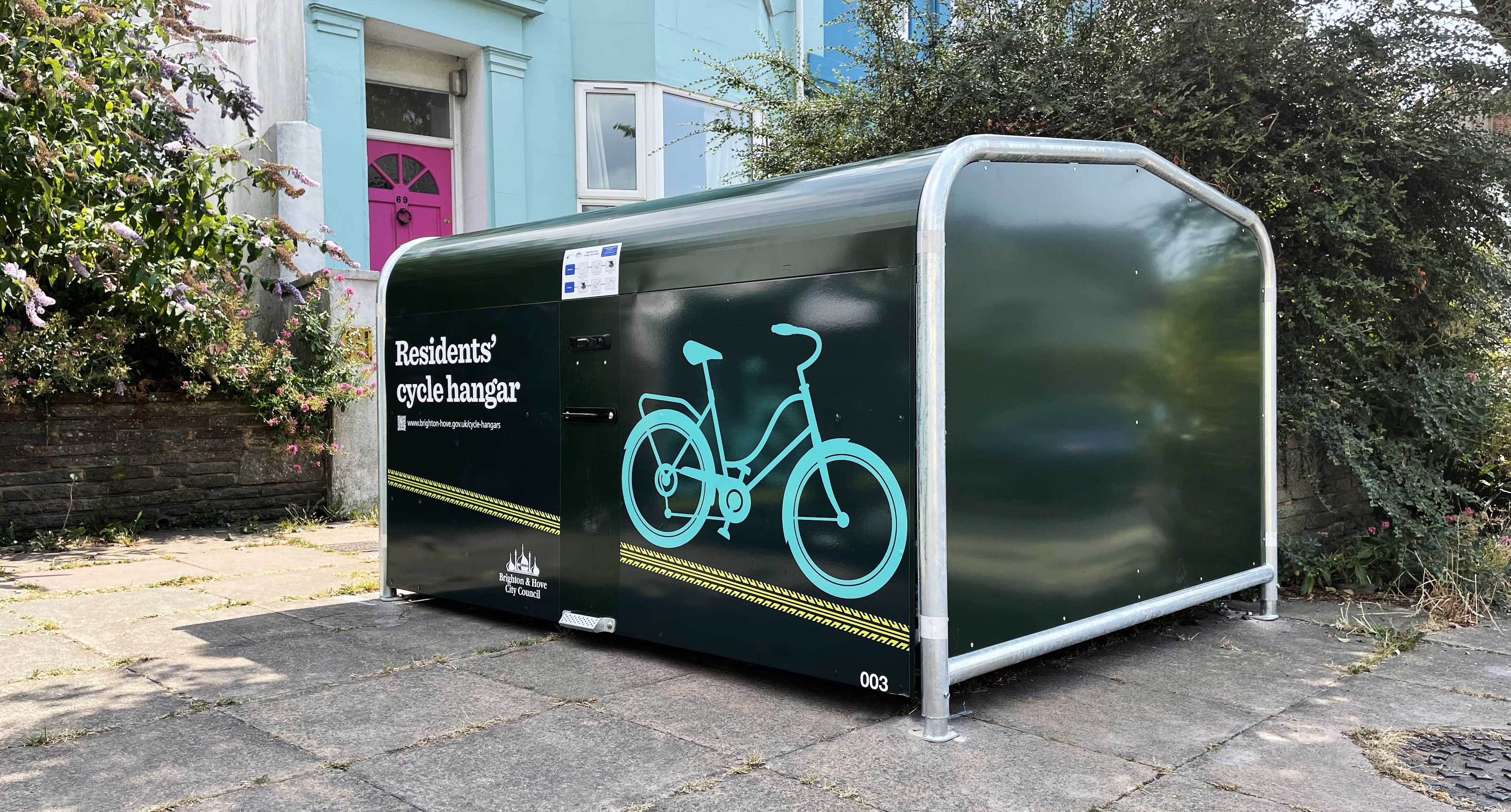 Brighton and Hove City Council Bike Hangar