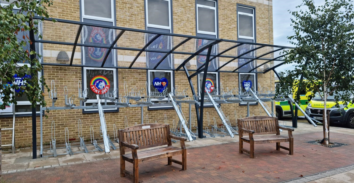 Southend University NHS Hospital Cycle Parking