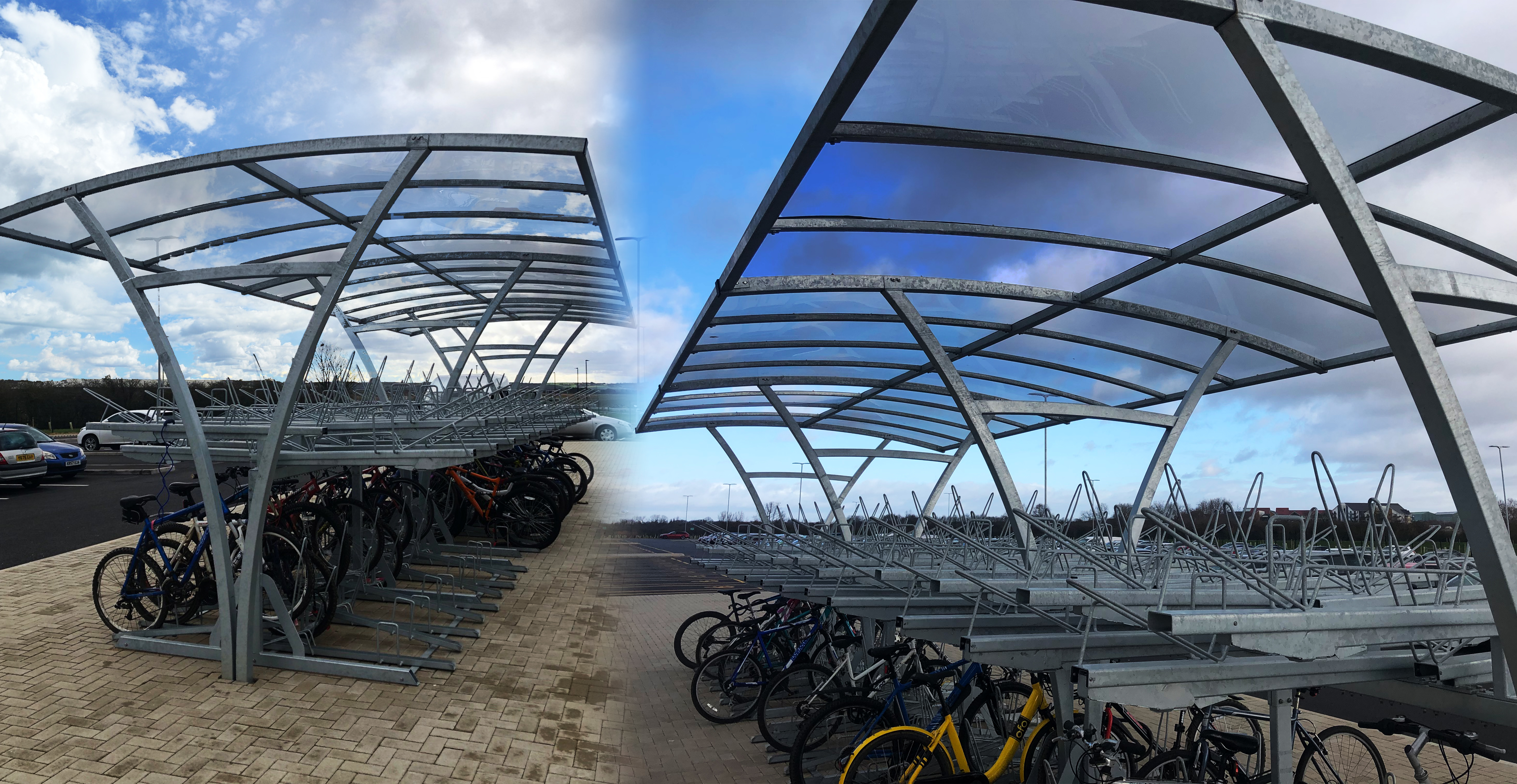 Cycle shelters for B&M Southern Distribution Centre