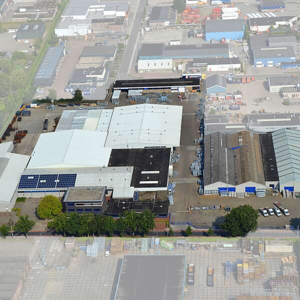 Falco Cycle Parking Head Office Aerial View 