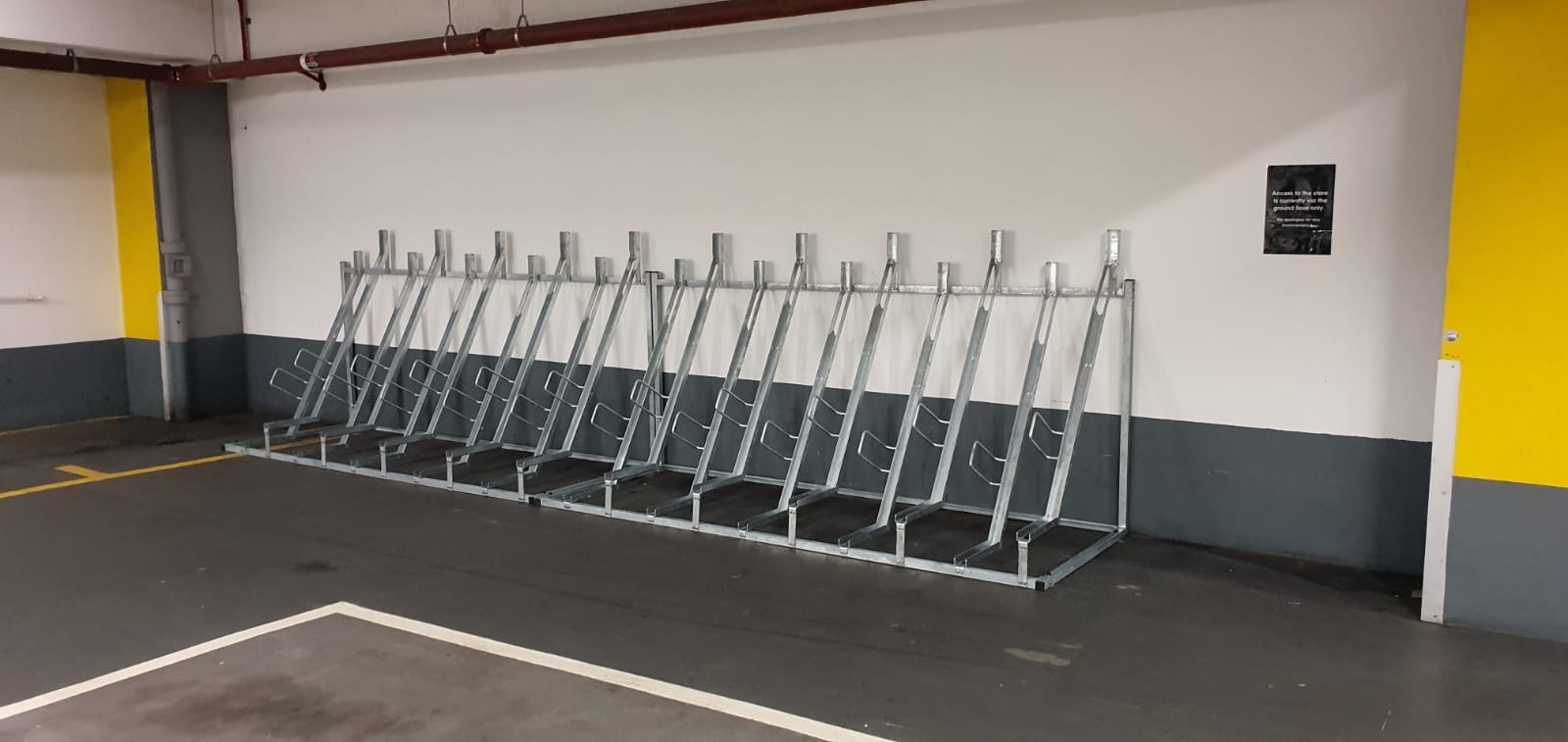 Semi Vertical Cycle Racks