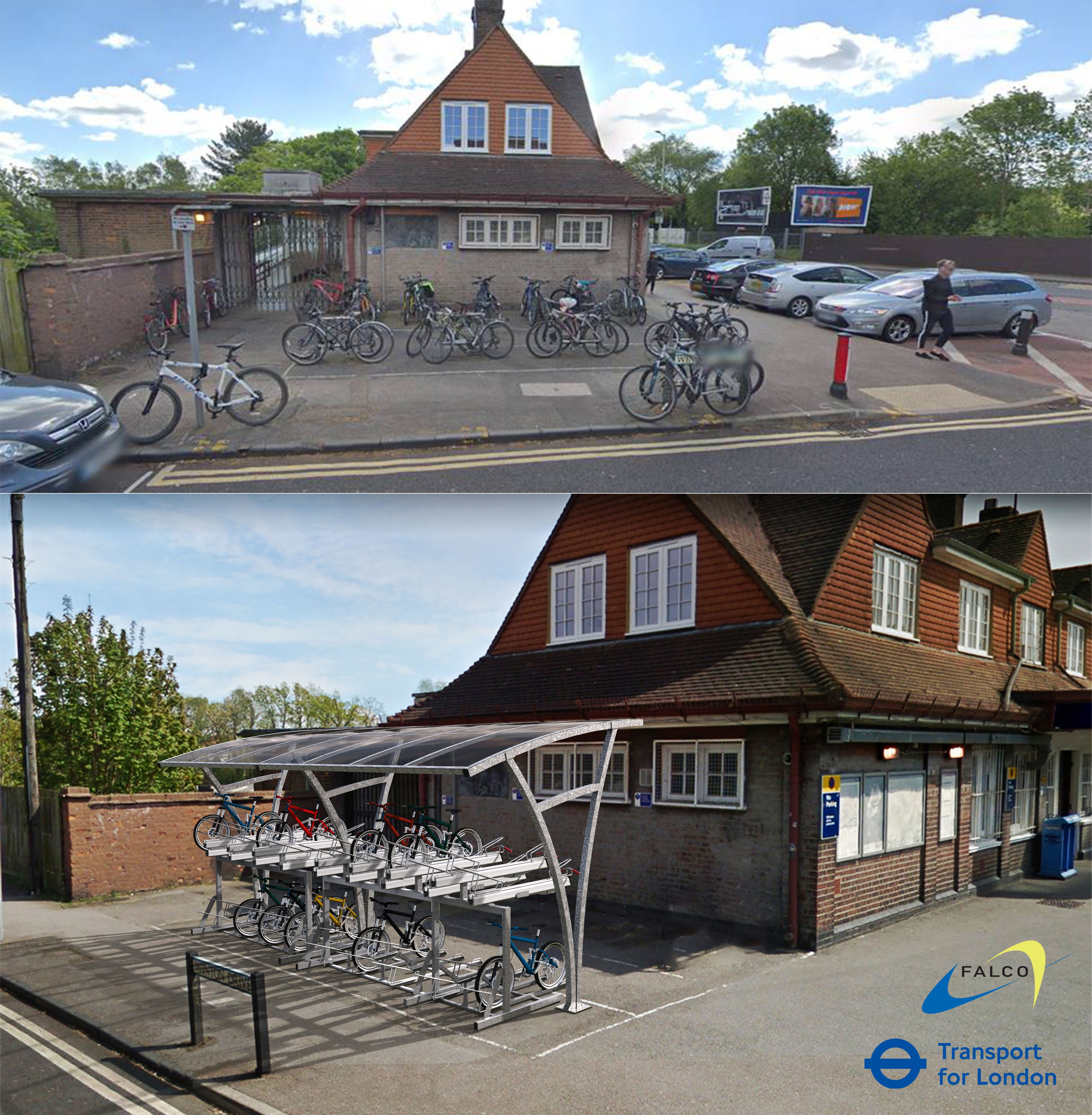 Tfl Croxley Station Cycle Shelter Rendering