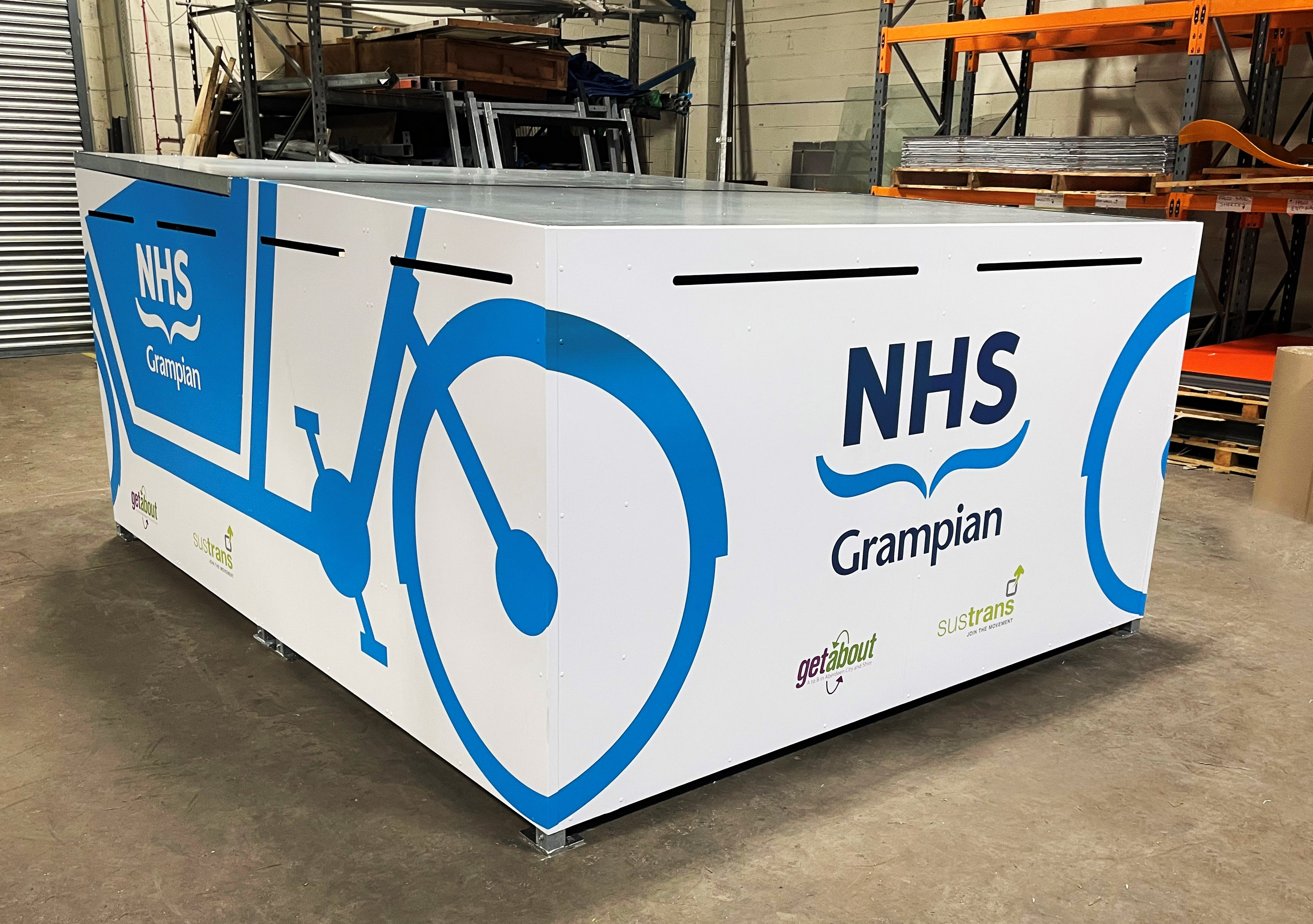 Cargo Bike Locker for NHS Grampian