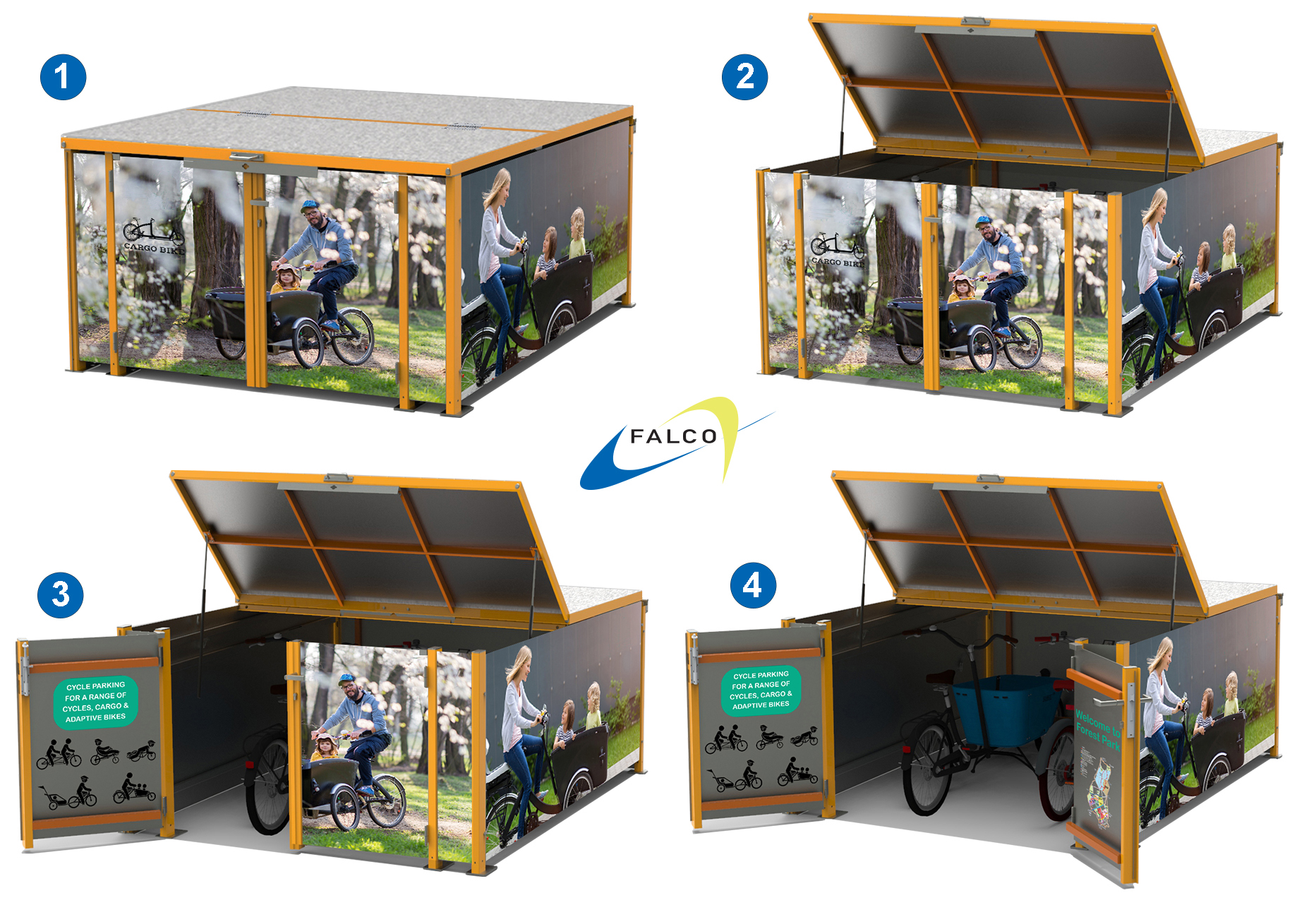 FalcoCargoBox Cargo Bike Locker