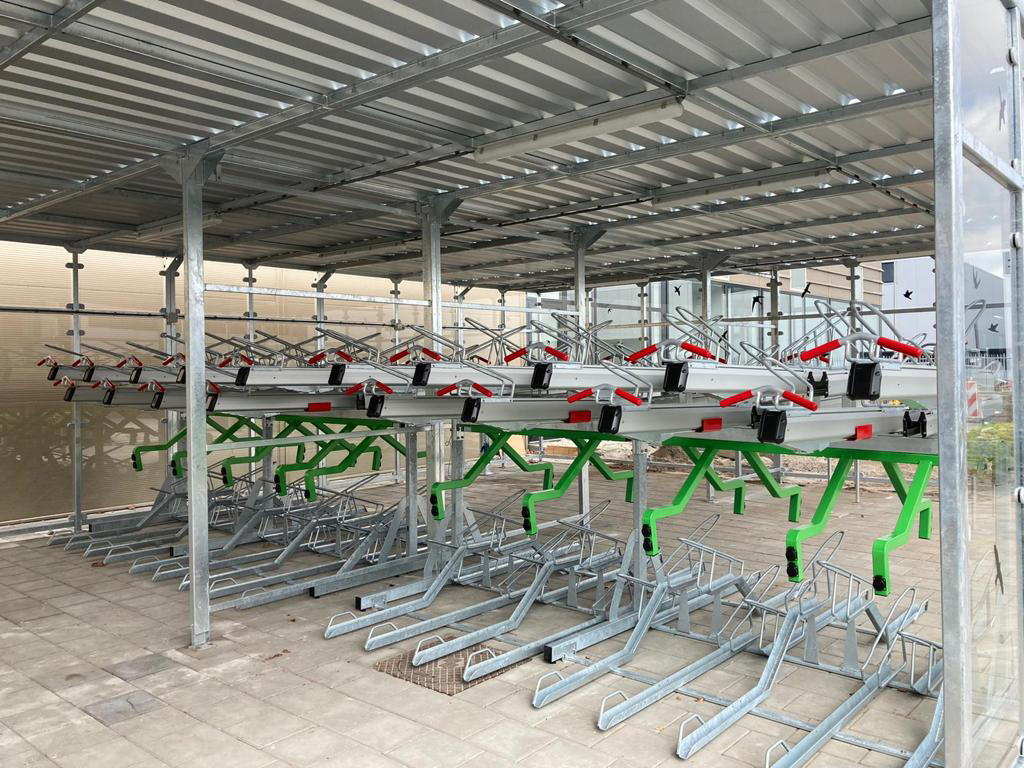 Two-Tier Cycle Parking for e-Bikes