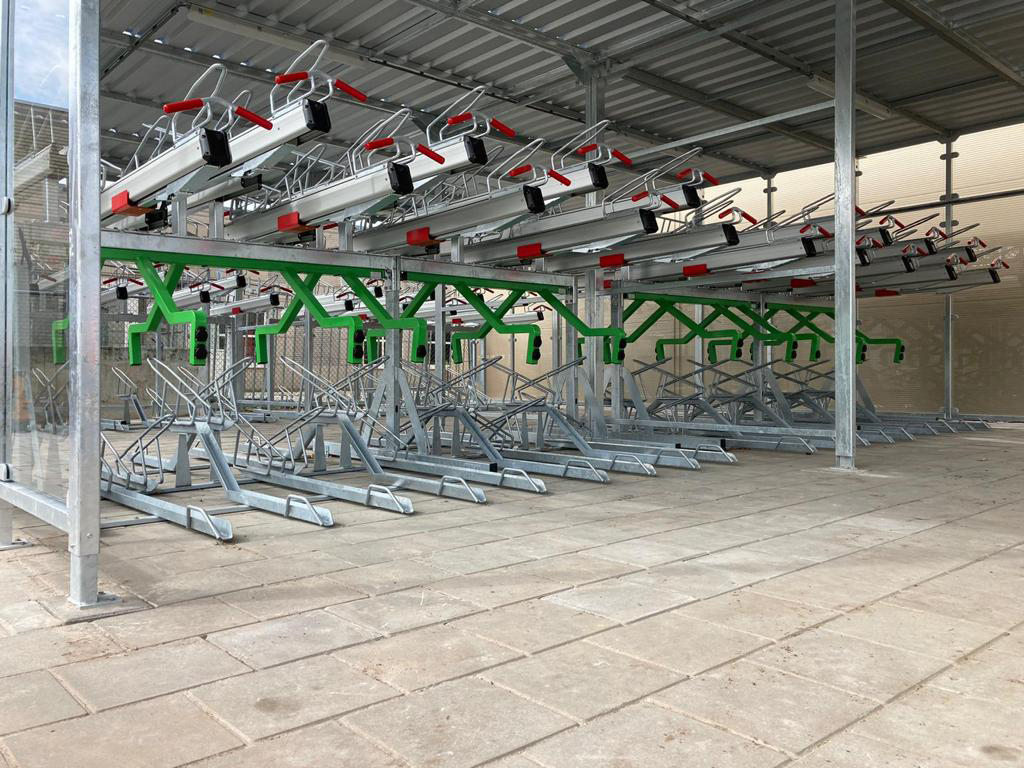 Two-Tier Cycle Parking for e-Bikes