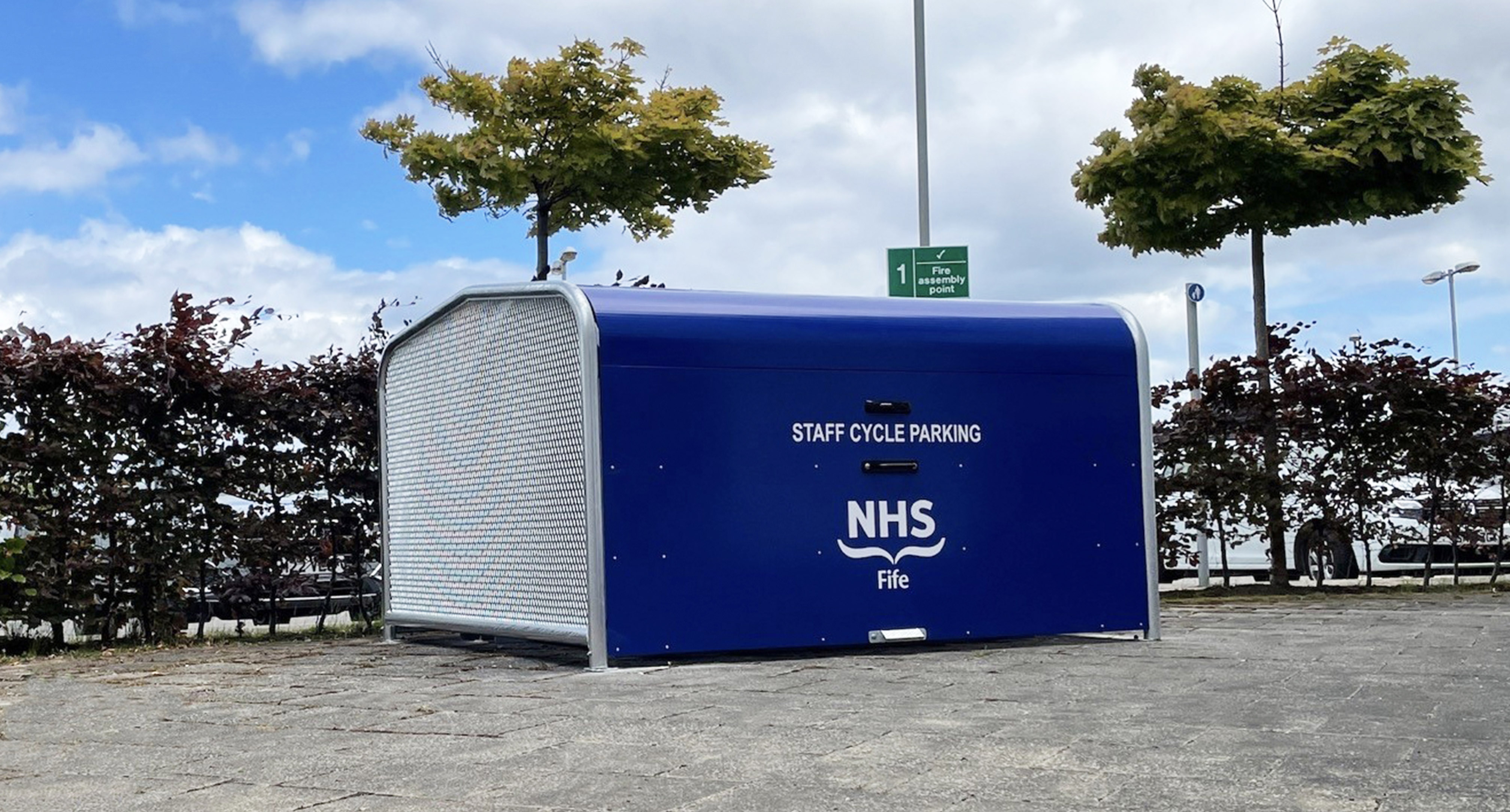 FalcoPod Bike Hangar for NHS Fife