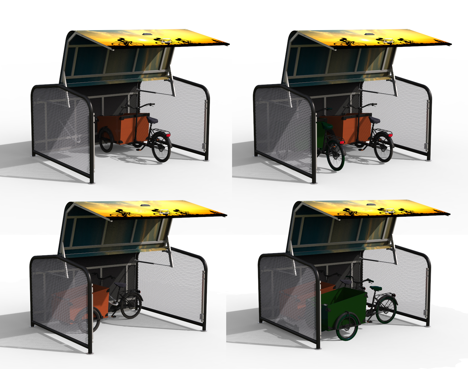 FalcoPod-Cargo Bike Hangar Positions