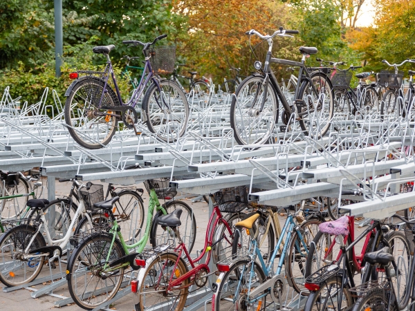 Cycle Parking at Lund Central Station, Sweden