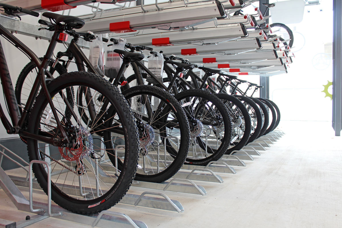 Two-Tier Cycle Parking
