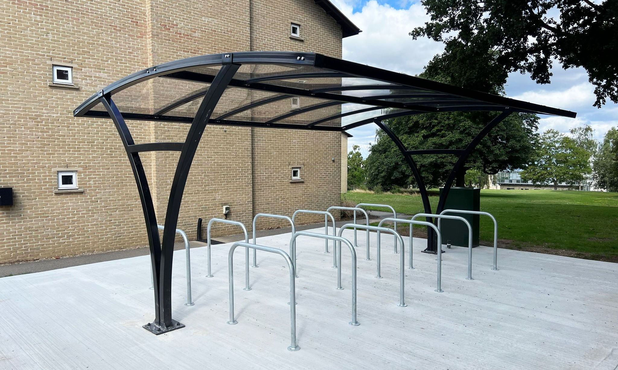 FalcoRail-Low Double-Sided Cycle Shelter