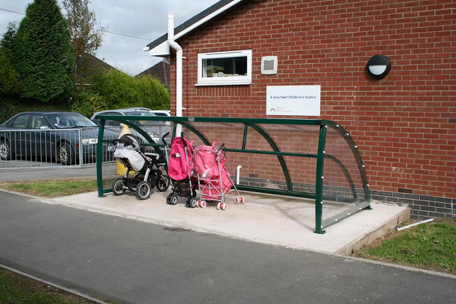 FalcoRoller Buggy shelter for Beresford Surestart Children's Centre