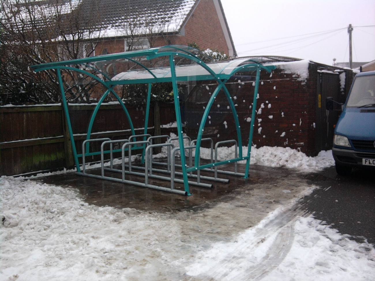 FalcoLite Double-Sided Cycle shelter for Little Sutton Primary School