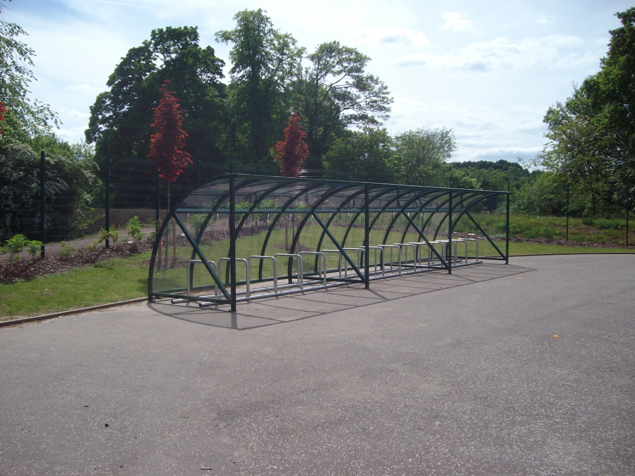 FalcoQuarter cycle parking for Uddingston Grammar School
