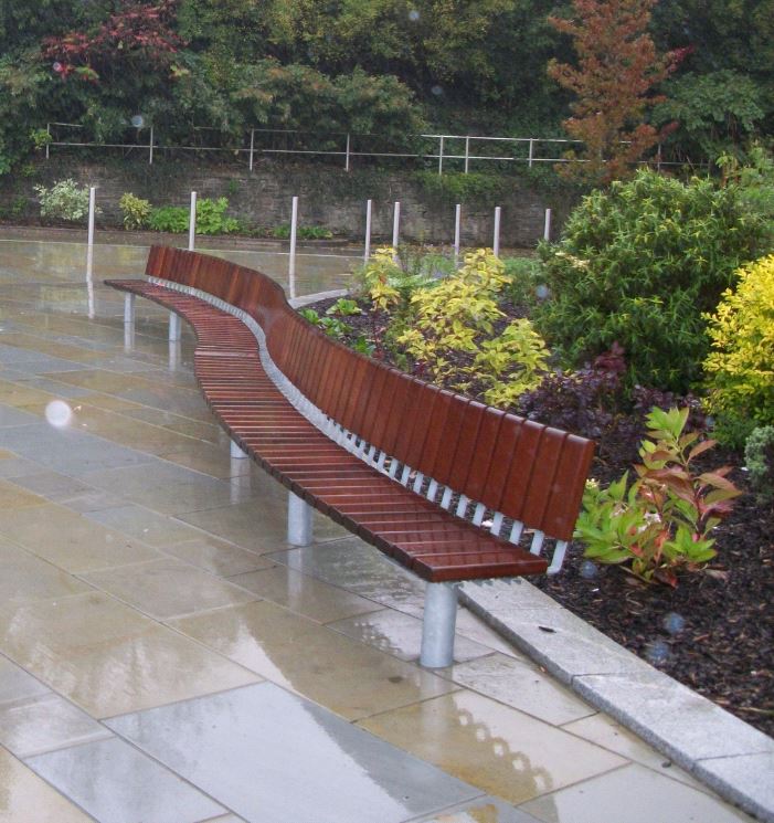 FalcoSystem Seat for Llanelli Town Centre Memorial