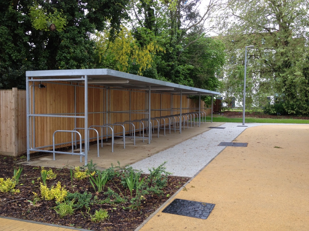 Contemporary FalcoZan-180 Cycle Shelter for Reading University!
