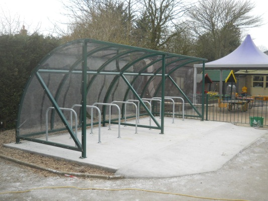 FalcoQuarter Cycle Shelter for Layer de la Haye Primary School!