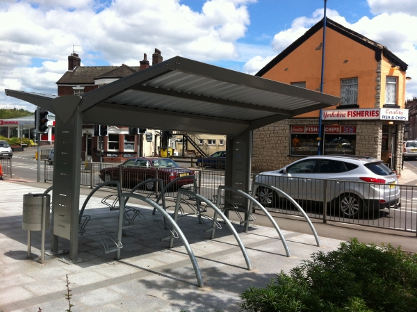 Stylish Triangle Cycle Shelter for Cobridge Health Centre!