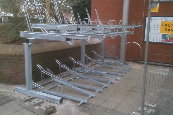 Two-Tier Cycle Parking for Basildon Railway Station!