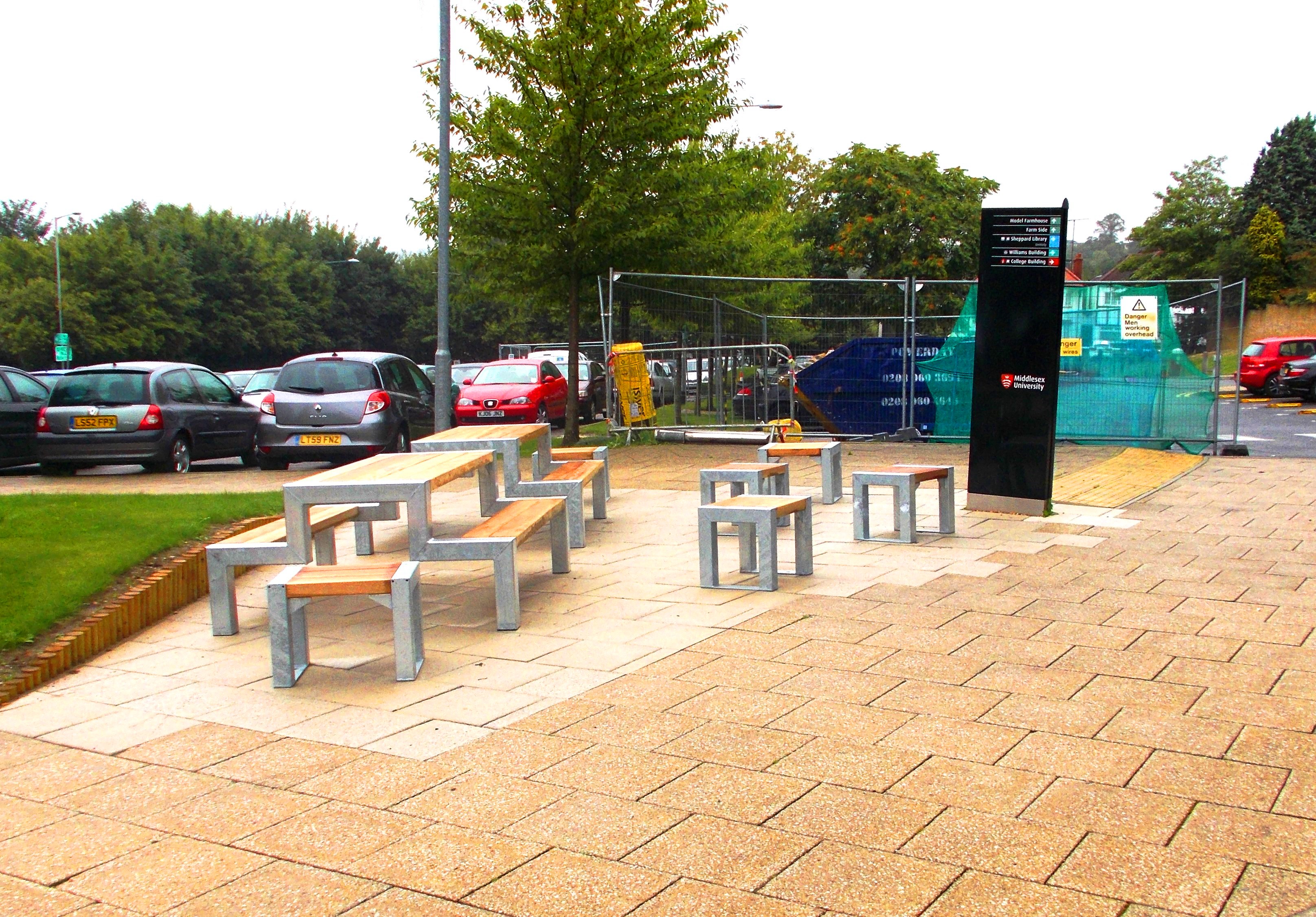 Co-ordinated Street Furniture for Middlesex University!