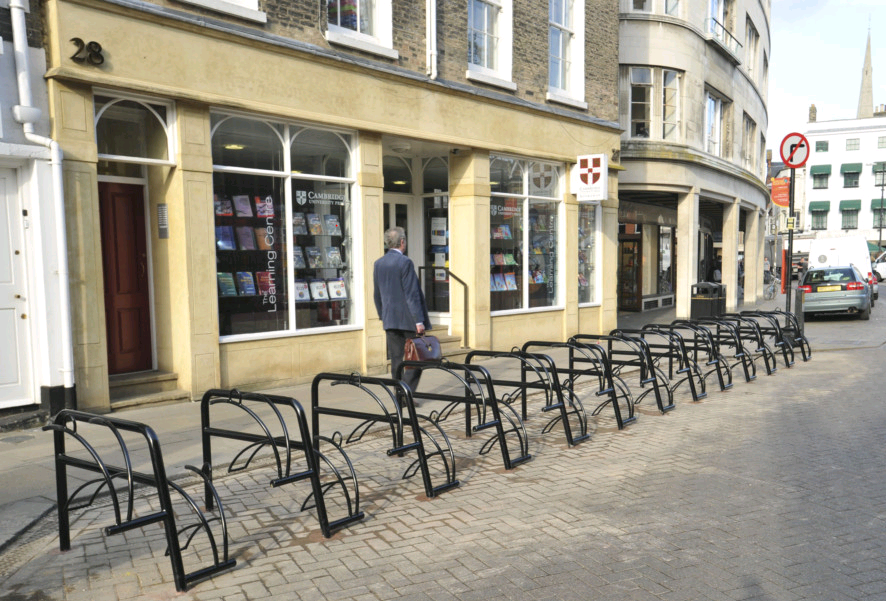 Cambridge City Council Install First Series of FalcoCam Cycle Stands