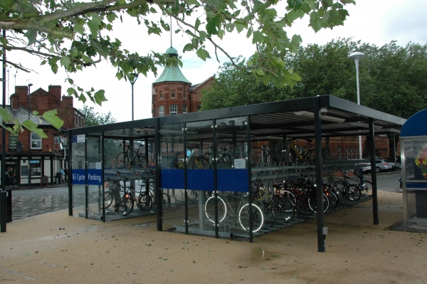 Derby Midland gets Falco Bus, Taxi and Cycle Shelters!
