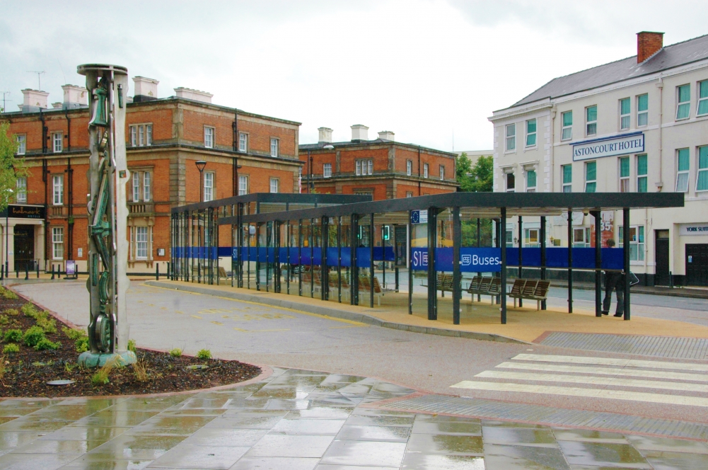 Derby Midland gets Falco Bus, Taxi and Cycle Shelters!