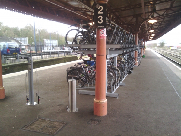Two-Tier Cycle Racks for Leamington Spa Station