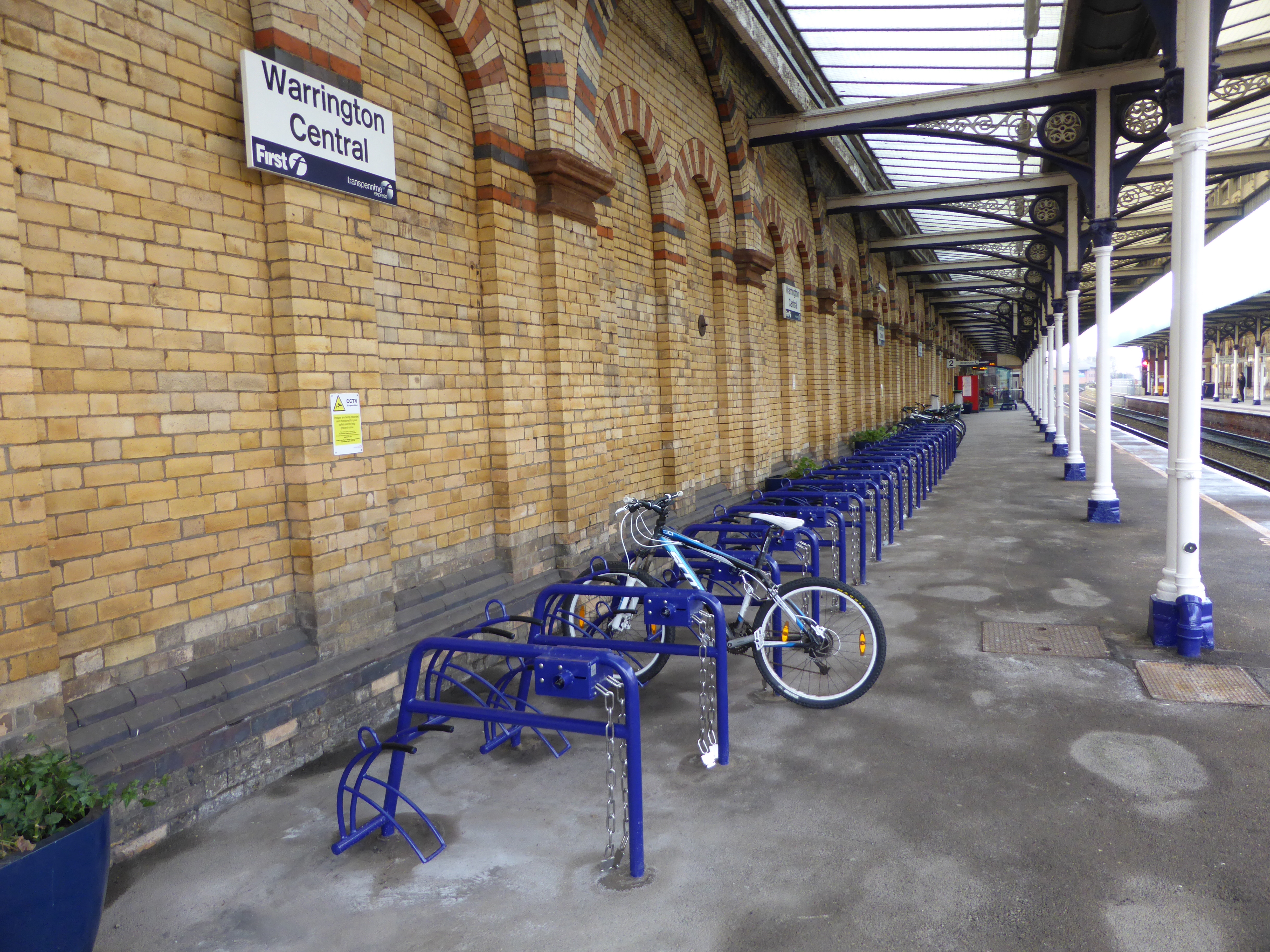 Warrington Station Receives Extra Secure ‘FalcoCam-Plus’ Cycle Stands and Cycle Wheel Ramps!