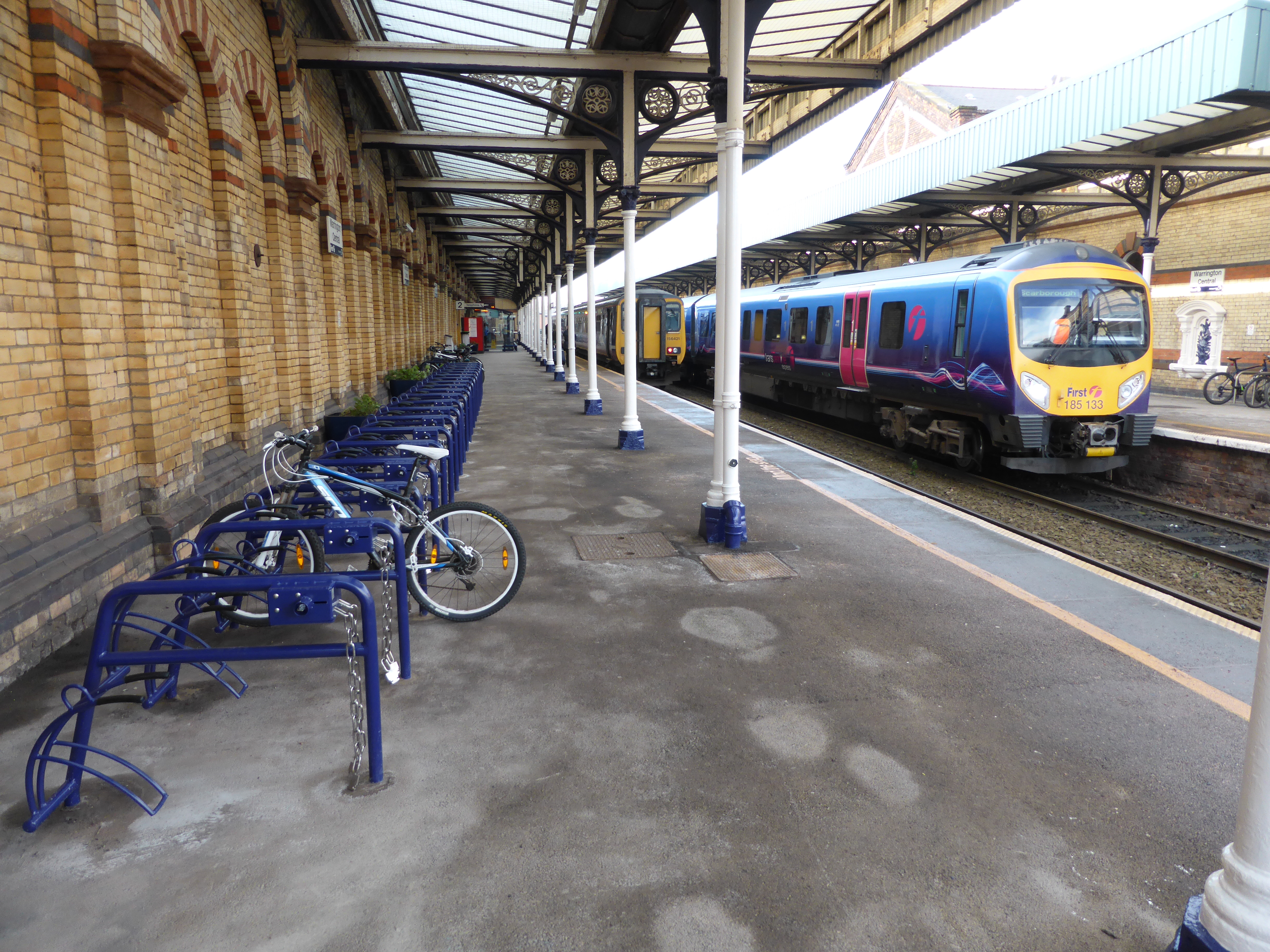 Warrington Station Receives Extra Secure ‘FalcoCam-Plus’ Cycle Stands and Cycle Wheel Ramps!