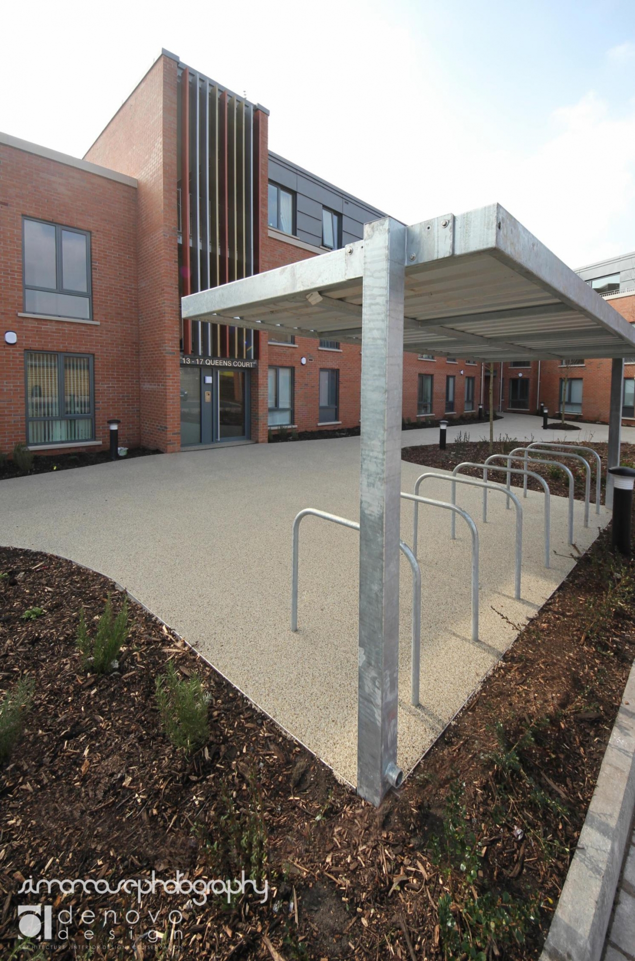 Cantilevered Cycle Canopy for Queens Court in Widnes!