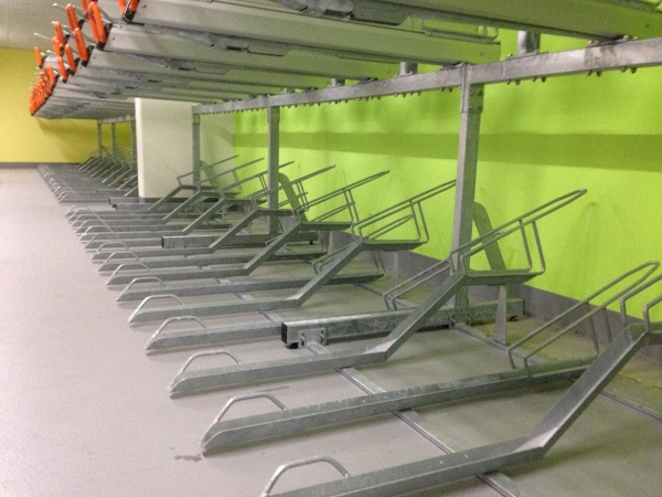 Falco Install 540 Space Underground Cycle Park for the Willem Wilmink Square Plaza in Enschede!