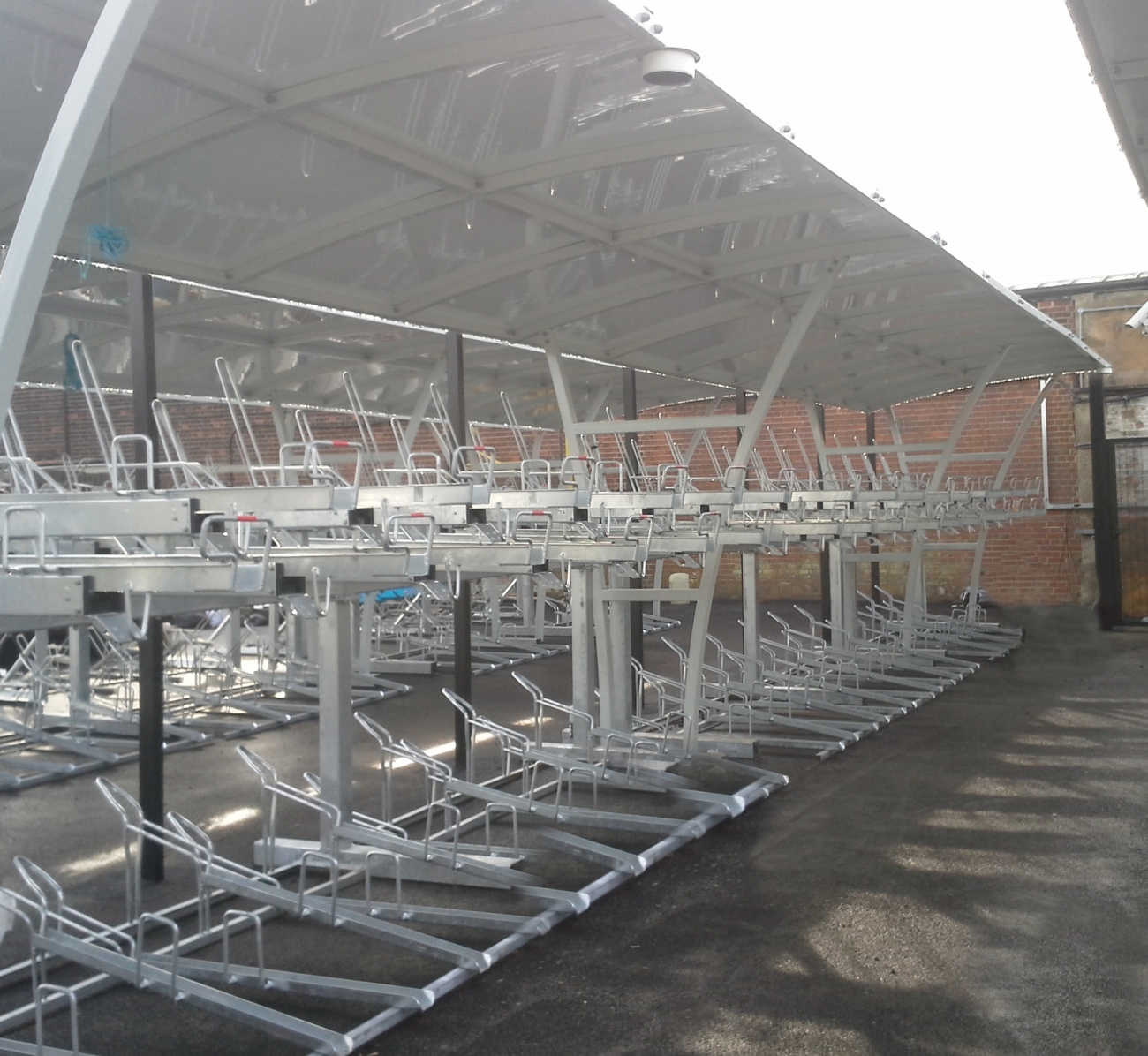 FalcoLevel Two-Tier Cycle Parking for Ely Station!